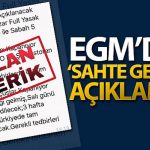 Öyle bir genelge yok