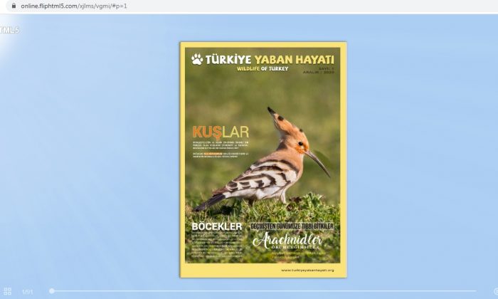 Türkiye’nin yaban hayat dergisi çıktı.